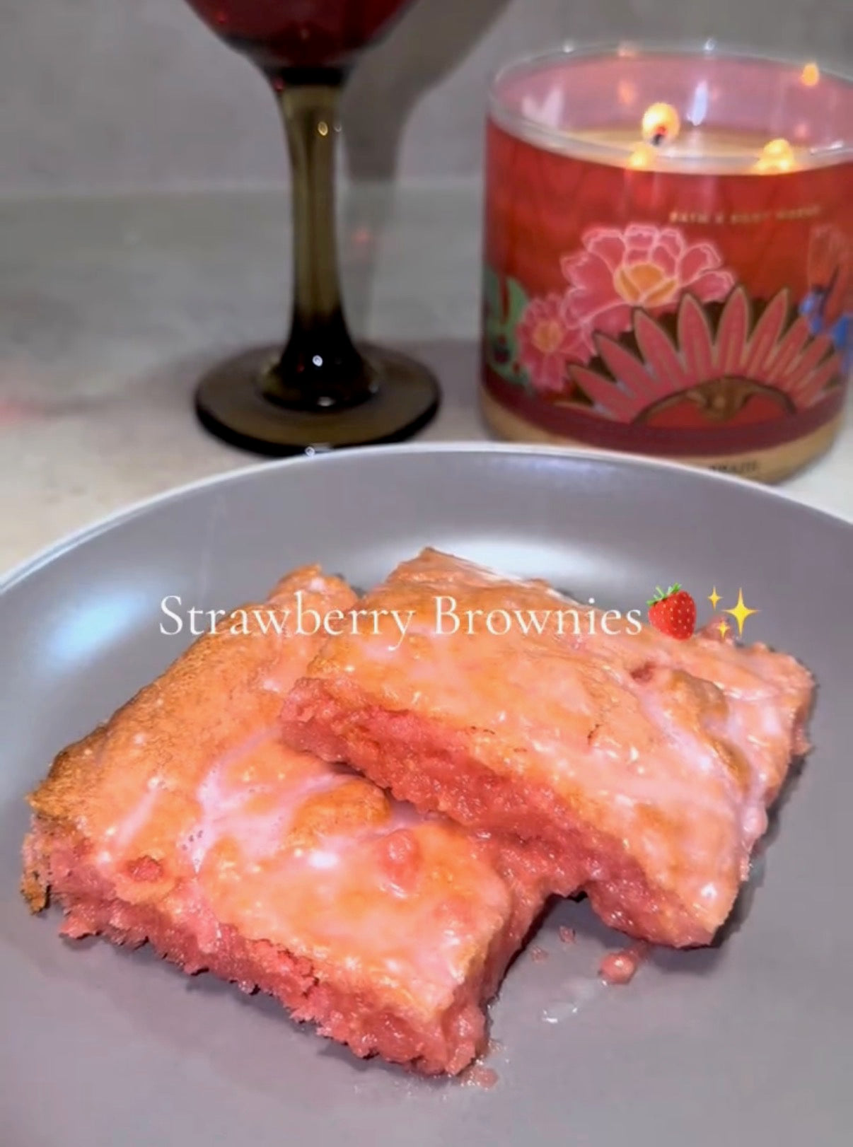Strawberry Brownies