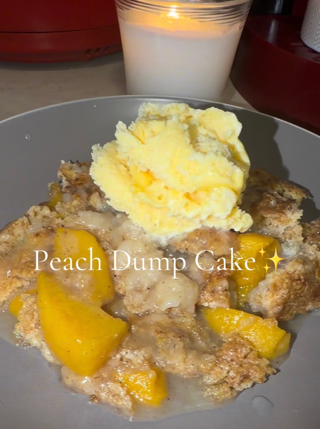 Peach Dump Cake