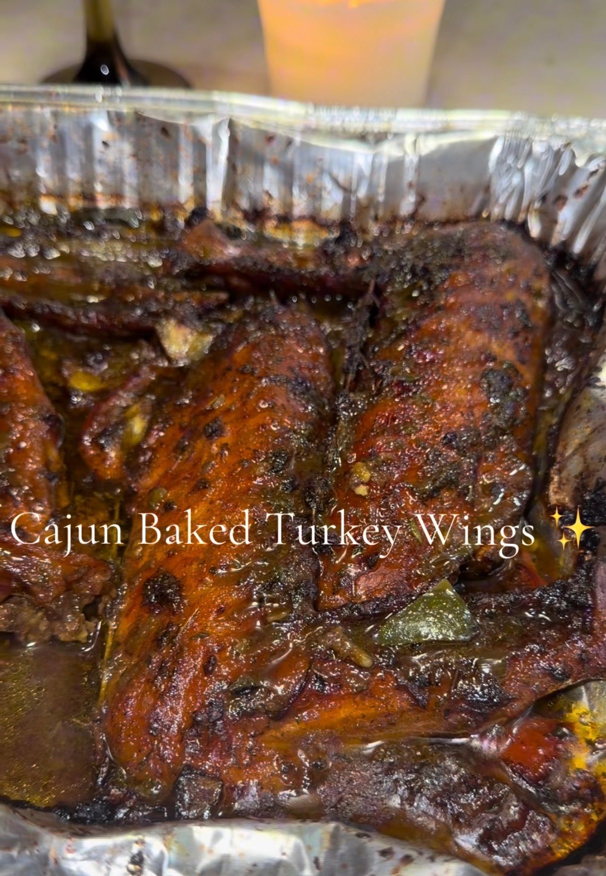 Cajun Baked Turkey Wings