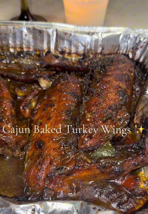 Cajun Baked Turkey Wings