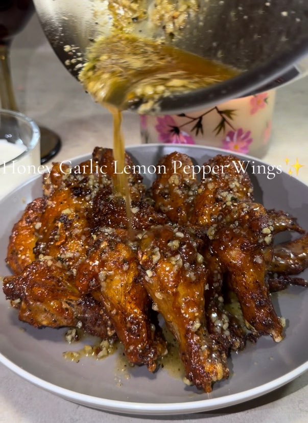 Honey Garlic Lemon Pepper Wings